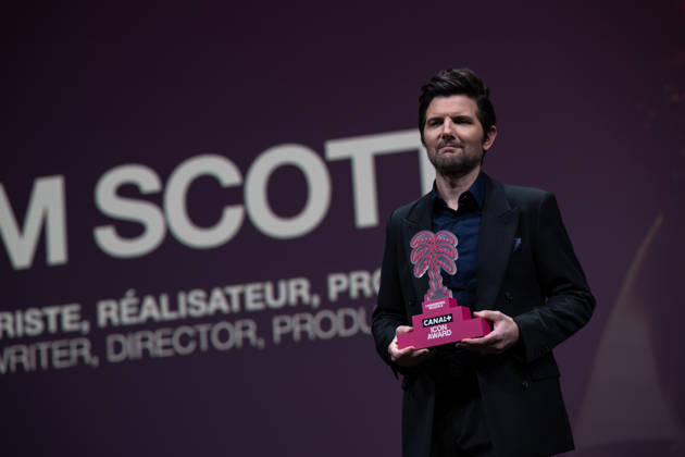 Canneseries 2026 Adam Scott a lhonneur Adam Scott receives the Canal Icon award during a ceremony at the 9th Canneseries International Festival in Cannes, France on April 26, 2026 Photo by Loran Mafar Starface 455415 2026 04 26 Cannes Fidji Scott, Adam  Copyright: xLoranxMafarx xStarfacex STAR_455415_005