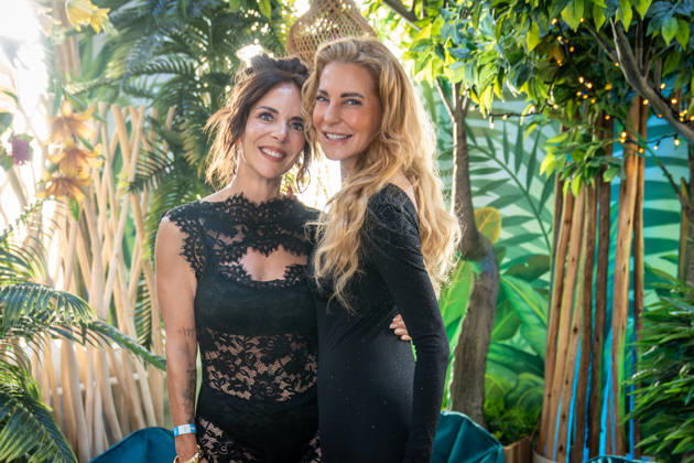 Daniela Büchner und Giulia Siegel im neu gestalteten First Floor des Megaparks;Saison-Opening 2026 im Megapark auf Mallorca -, Playa de Palma Mallorca Spanien Megapark
