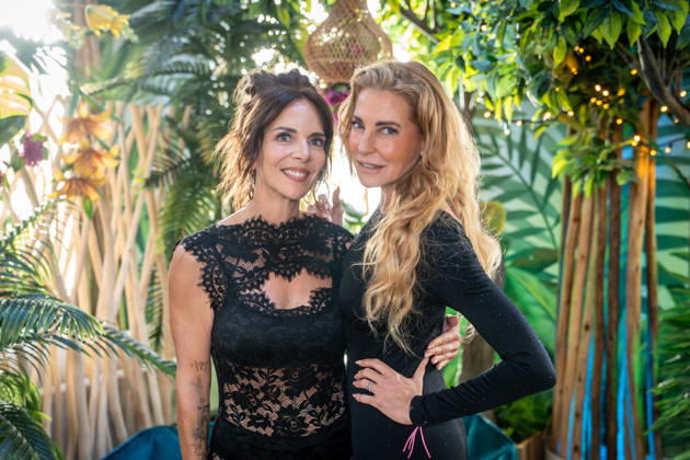 Daniela Büchner und Giulia Siegel im neu gestalteten First Floor des Megaparks;Saison-Opening 2026 im Megapark auf Mallorca -, Playa de Palma Mallorca Spanien Megapark