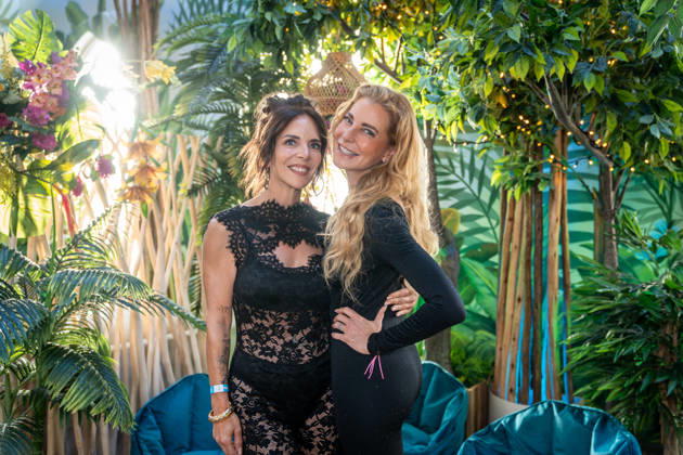 Daniela Büchner und Giulia Siegel im neu gestalteten First Floor des Megaparks;Saison-Opening 2026 im Megapark auf Mallorca -, Playa de Palma Mallorca Spanien Megapark