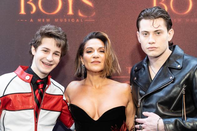 April 26, 2026, Bronx, New York, USA: Benjamin Pajak, Shoshana Bean and LJ Benet attend Lost Boys opening night on Broadway at Palace Theatre in New York, NY on April 26, 2026. Bronx USA - ZUMAr339 20260426_znp_r339_028 Copyright: xLevxRadinx