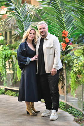 20260426 Mega Park Opening 2026 PALMA, SPAIN - APRIL 26 2026 : Samu, Daniel Samorey, Yvonne Samorey at - Mega Park Opening 2026 on April 26, 2026 in Palma, . Palma Mallorca Spain