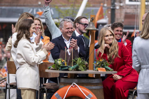 Prinses Amalia tijdens de quiz in Dokkum DOKKUM - Koningsdag wordt in Dokkum in Friesland gevierd door de Koninklijke familie. Credit : Frank van Beek CC Dokkum Nederland  Copyright: xx FrankxvanxBeekx xCCx