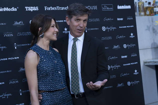 Virginia Troconis and Manuel Diaz El Cordobes , attend Chef of the Year 2026 photocall .April 27, 2026 in Madrid, Spain. (20260427131)
