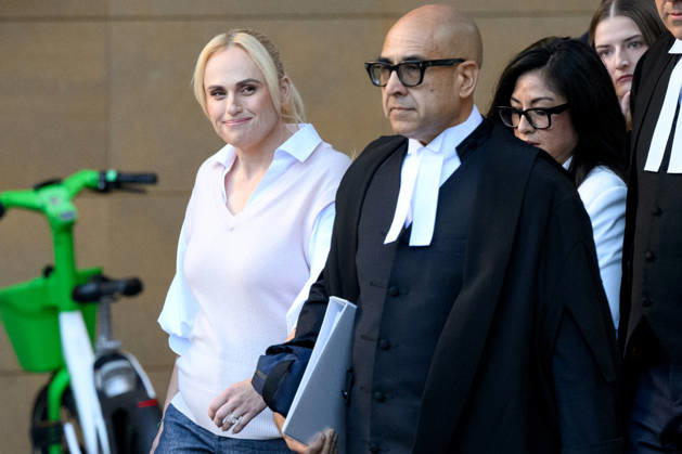 REBEL WILSON COURT, Rebel Wilson (left), and her barrister Dauid Sibtain arrive at the Federal Court of Australia, in Sydney, Tuesday, April 28, 2026. ( NO ARCHIVING SYDNEY NEW SOUTH WALES AUSTRALIA  Copyright: xBIANCAxDExMARCHIx 20260428131446793319