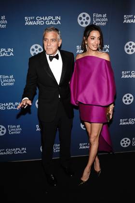 George Clooney, Amal Clooney at arrivals for Film at Lincoln Center 51st Chaplin Award Gala, Alice Tully Hall at Lincoln Center, New York, NY, April 27, 2026. Photo By: Kristin Callahan Everett Collection Film at Lincoln Center 51st Chaplin Award Gala PUBLICATIONXNOTxINxCANxCHNxFRAxITAxJPNxNORxPOLxRUSxESPxUKxUSA