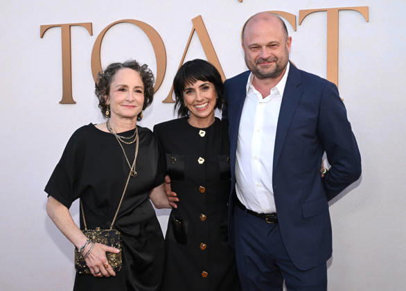 The Walt Disney Company s Emmy Season Toast To TV Nina Jacobson, Matt Selman and Brad Simpson arriving to The Walt Disney Company s Emmy Season Toast To TV event held at Soho House Holloway on April 27, 2026 in West Hollywood, CA. West Hollywood Soho House Holloway California USA Copyright: xLisaxOConnorx xAFF-USA.comx