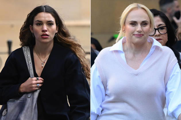 REBEL WILSON COURT, A comparison diptych generated on Tuesday, April 28, 2026, shows (left) Charlotte MacInnes during a break at the Federal Court of Australia, in Sydney, Thursday, April 23, 2026, and (right) Rebel Wilson arriving at the Federal Court of Australia, in Sydney, Tuesday, April 28, 2026. ( NO ARCHIVING SYDNEY NEW SOUTH WALES Australia Copyright: xBIANCAxDExMARCHIx 20260428167196912225