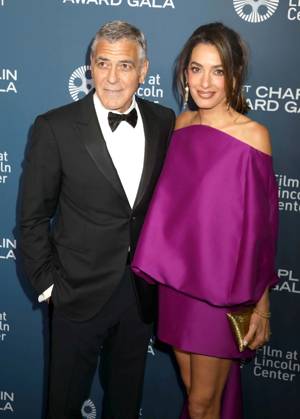 April 27, 2026, New York, New York, USA: Actor GEORGE CLOONEY and his wife Lebanese-British international human rights lawyer AMAL CLOONEY wearing a Balenciaga dress seen during the 51st Annual Chaplin Award Gala honoring George Clooney red carpet arrivals held at Alice Tully Hall at Lincoln Center. New York USA  - ZUMAk03_ 20260427_zaf_k03_100 Copyright: xNancyxKaszermanx