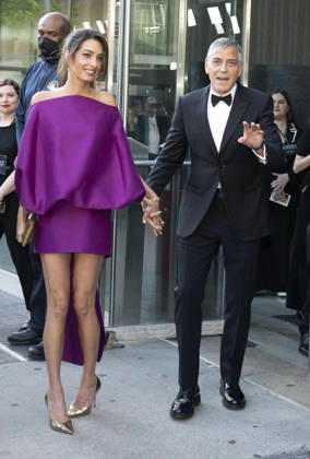 April 27, 2026, New York, Ny, United States: Amal Clooney and George Clooney attend the 51st Annual Chaplin Award Honoring George Clooney. Held at Alice Tully Hall at Lincoln Center in New York. Zuma Press April 27, 2026. New York United States  - ZUMAp281 20260427_zea_p281_017 Copyright: xPhotoxImagexPressx