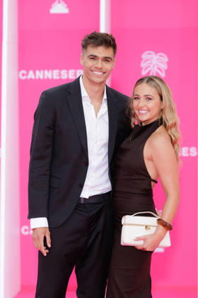 Pink Carpet - The 9th Canneseries International Festival - Day 5 Aimie Perino and Pablo Brimeux attend the Day Five of the 9th Canneseries International Festival on April 27, 2026 in Cannes, France. Photo by ShootPix ABACAPRESS.COM Cannes France  Copyright: xShootpix ABACAx