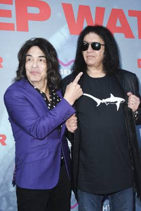 Paul Stanley, Gene Simmons at arrivals for DEEP WATER Premiere, Paramount Theater, Los Angeles, CA, April 27, 2026. Photo By: Elizabeth Goodenough Everett Collection DEEP WATER Premiere PUBLICATIONXNOTxINxCANxCHNxFRAxITAxJPNxNORxPOLxRUSxESPxUKxUSA