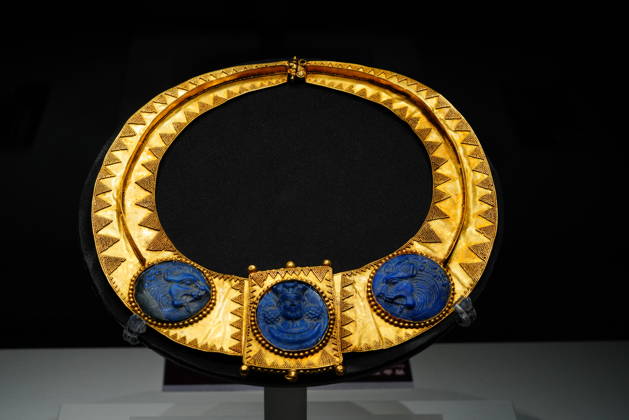 HOHHOT, CHINA - JANUARY 18: A piece of Iranian cultural treasure is on display during The Flowing Galaxy: Treasures of Persian Culture and Art exhibition at lnner Mongolia Museum on January 18, 2026 in Hohhot, Inner Mongolia Autonomous Region of China. The Flowing Galaxy: Treasures of Persian Culture and Art brings together 151 artifacts from five Iranian museums, marking the first time Iranian relics from institutions beyond the National Museum of Iran have been exhibited in China.  Copyright: xVCGx 111616009858