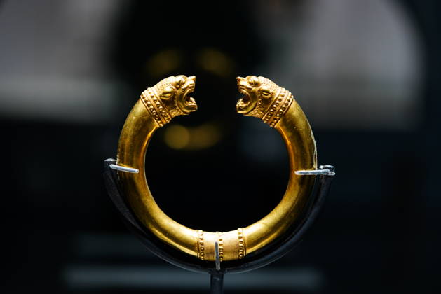HOHHOT, CHINA - JANUARY 18: A piece of Iranian cultural treasure is on display during The Flowing Galaxy: Treasures of Persian Culture and Art exhibition at lnner Mongolia Museum on January 18, 2026 in Hohhot, Inner Mongolia Autonomous Region of China. The Flowing Galaxy: Treasures of Persian Culture and Art brings together 151 artifacts from five Iranian museums, marking the first time Iranian relics from institutions beyond the National Museum of Iran have been exhibited in China.  Copyright: xVCGx 111616009856