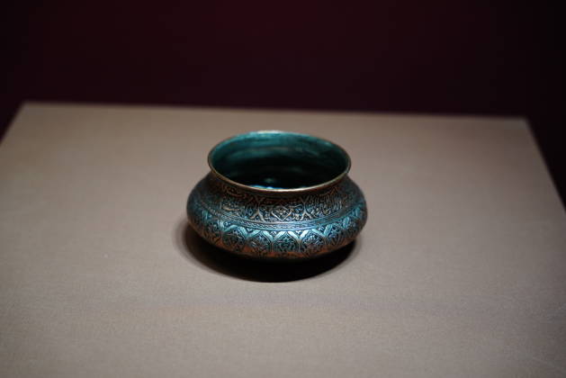 HOHHOT, CHINA - JANUARY 18: A piece of Iranian cultural treasure is on display during The Flowing Galaxy: Treasures of Persian Culture and Art exhibition at lnner Mongolia Museum on January 18, 2026 in Hohhot, Inner Mongolia Autonomous Region of China. The Flowing Galaxy: Treasures of Persian Culture and Art brings together 151 artifacts from five Iranian museums, marking the first time Iranian relics from institutions beyond the National Museum of Iran have been exhibited in China.  Copyright: xVCGx 111616009851