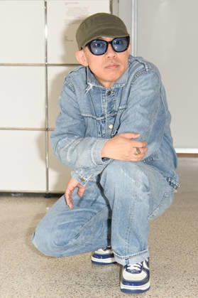 NIGO: From Japan with Love Press Preview at Design Museum, London, UK - Japanese fashion designer NIGO (born Tomoaki Nagao) poses in front of his vintage collection at a photocall for The Design Museum s NIGO: From Japan with Love Exhibition at The Design Museum in London, England, UK on Tuesday 28 April 2026 which runs from 1st May 2026 - 4th October 2026., Credit:Justin Ng Avalon UK, England, London, Design Museum  Copyright: xJustinxNgx xAvalonx 1094977816