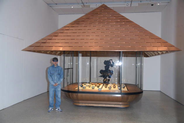 NIGO: From Japan with Love Press Preview at Design Museum, London, UK - Japanese fashion designer NIGO (born Tomoaki Nagao) poses in the New Traditions room at a photocall for The Design Museum s NIGO: From Japan with Love Exhibition at The Design Museum in London, England, UK on Tuesday 28 April 2026 which runs from 1st May 2026 - 4th October 2026., Credit:Justin Ng Avalon UK, England, London, Design Museum  Copyright: xJustinxNgx xAvalonx 1094977824