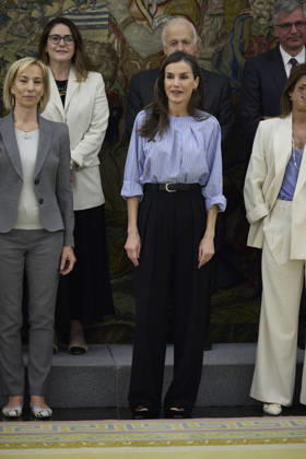 April 28, 2026, Madrid, Madrid, Spain: QUEEN LETIZIA of Spain attends several audiences Madrid Spain - ZUMAc260 20260428_zep_c260_003 Copyright: xMikexChicorrox