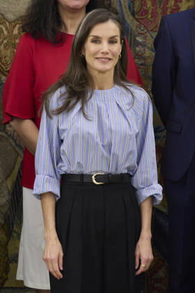 April 28, 2026, Madrid, Madrid, Spain: QUEEN LETIZIA of Spain attends several audiences Madrid Spain - ZUMAc260 20260428_zep_c260_007 Copyright: xMikexChicorrox
