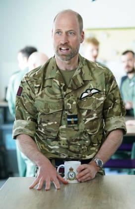 . 28 04 2026. Anglesey, United Kingdom. Prince William during a visit to RAF Valley on the island of Anglesey in Wales, United Kingdom.  xPoolx xi-Imagesx IIM-26741-0033