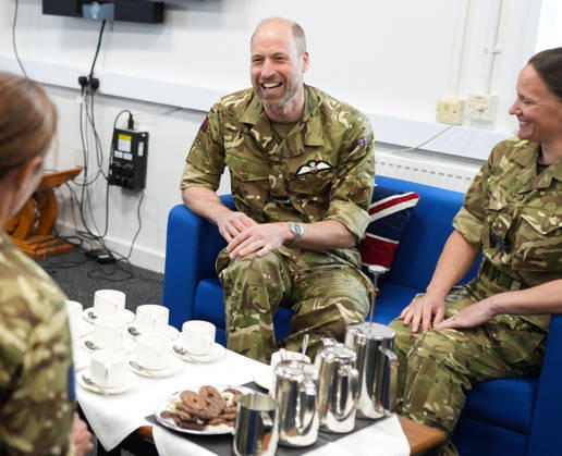 . 28 04 2026. Anglesey, United Kingdom. Prince William during a visit to RAF Valley on the island of Anglesey in Wales, United Kingdom.  xPoolx xi-Imagesx IIM-26741-0035