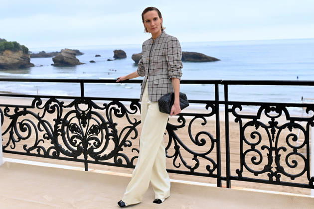 Chanel Cruise Show Photocall - Biarritz Ana Girardot attending photocall of the Chanel Cruise 2026-2027 fashion show at Casino Municipal in Biarritz, France on April 28, 2026. Photo by Franck Castel ABACAPRESS.COM Biarritz Nouvelle-Aquitaine France  Copyright: xCastelxFranck ABACAx
