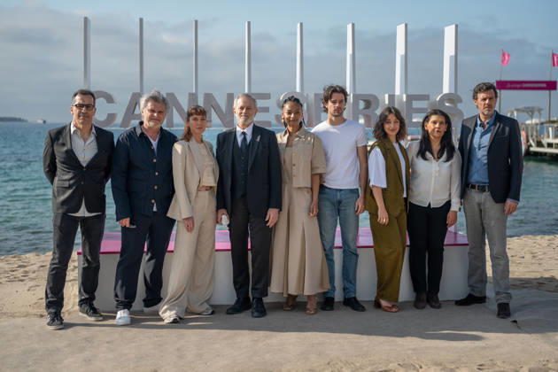 Zodiaque Crew attend the Zodiaque photocall in Hotel Majestic Beach during 9th CanneSeries festival in Cannes, France on April 28, 2026 Photo by Loran Mafar Starface 455461 2026 04 28 Cannes France  Copyright: xLoranxMafarx xStarfacex STAR_455461_023