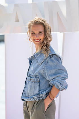 Deborah Krey attends the L or bleu photocall in Hotel Majestic Beach during 9th CanneSeries festival in Cannes, France on April 28, 2026 Photo by Loran Mafar Starface 455461 2026 04 28 Cannes France  Copyright: xLoranxMafarx xStarfacex STAR_455461_055