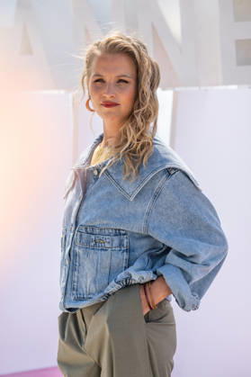 Deborah Krey attends the L or bleu photocall in Hotel Majestic Beach during 9th CanneSeries festival in Cannes, France on April 28, 2026 Photo by Loran Mafar Starface 455461 2026 04 28 Cannes France  Copyright: xLoranxMafarx xStarfacex STAR_455461_058