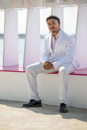 Kriss Laffitte attends the L or bleu photocall in Hotel Majestic Beach during 9th CanneSeries festival in Cannes, France on April 28, 2026 Photo by Loran Mafar Starface 455461 2026 04 28 Cannes France  Copyright: xLoranxMafarx xStarfacex STAR_455461_076