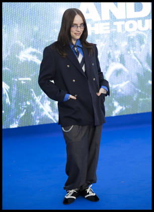 . 28 04 2026. London, United Kingdom. Billie Eilish arriving at the Billie Eilish Hit Me Hard and Soft: The Tour Live in 3D premiere in London.  xStephenxLockx xi-Imagesx IIM-26739-0020