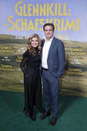 28.04.2026, Anke Engelke, Bastian Pastewka, bei der Deutschlandpremiere von GLENNKILL: EIN SCHAFSKRIMI in Berlin, Kino in der Kulturbrauerei, Berlin Deutschland, Germany