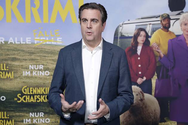 28.04.2026, Bastian Pastewka, bei der Deutschlandpremiere von GLENNKILL: EIN SCHAFSKRIMI in Berlin, Kino in der Kulturbrauerei, Berlin Deutschland, Germany