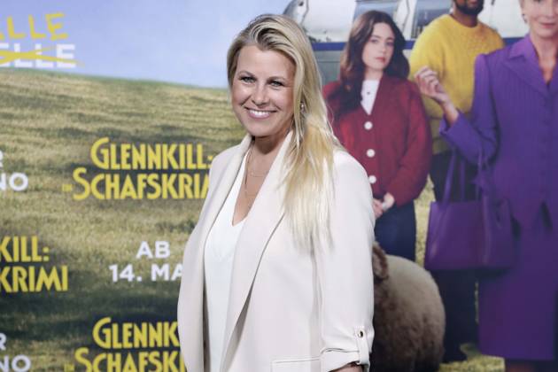 28.04.2026, Aleksandra Bechtel, bei der Deutschlandpremiere von GLENNKILL: EIN SCHAFSKRIMI in Berlin, Kino in der Kulturbrauerei, Berlin Deutschland, Germany