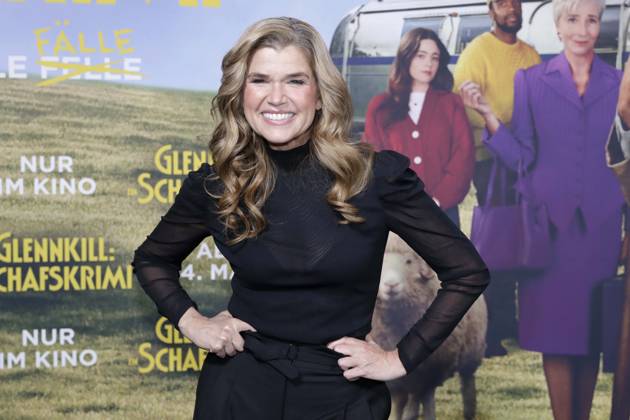 28.04.2026, Anke Engelke, bei der Deutschlandpremiere von GLENNKILL: EIN SCHAFSKRIMI in Berlin, Kino in der Kulturbrauerei, Berlin Deutschland, Germany