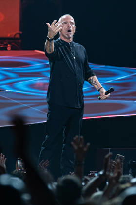 Eros Ramazzotti concert in Zagreb, Croatia Eros Ramazzotti performs as part of the Una Storia Importante tour at Arena Zagreb on April, 28, 2026. in Zagreb, Croatia.  LukaxAntunac PIXSELL