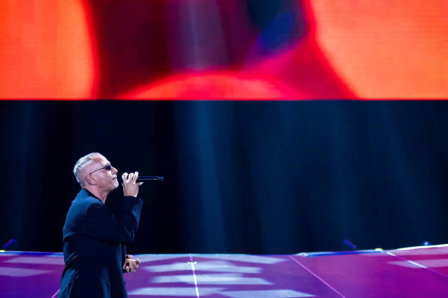 Eros Ramazzotti concert in Zagreb, Croatia Eros Ramazzotti performs as part of the Una Storia Importante tour at Arena Zagreb on April, 28, 2026. in Zagreb, Croatia.  LukaxAntunac PIXSELL