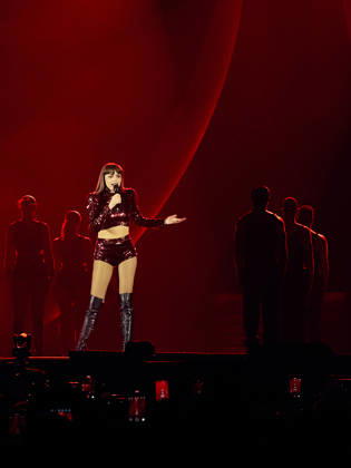 Pesaro Annalisa Concert 2026 Pictured: Annalisa and her dance group  Copyright: xpaolobarigelli.itx xipa-agency.netx xx IPA_Agency_IPA74303912