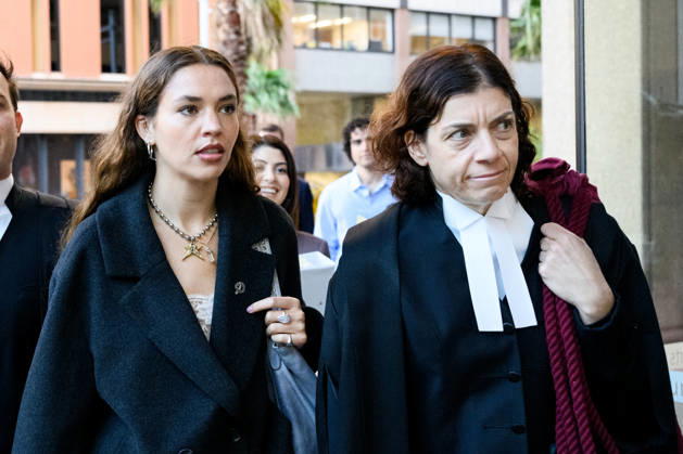 REBEL WILSON COURT, Charlotte MacInnes (left) and her barrister Sue Chrysanthou arrive at the Federal Court of Australia, in Sydney, Wednesday, April 29, 2026. ( NO ARCHIVING SYDNEY NEW SOUTH WALES AUSTRALIA  Copyright: xBIANCAxDExMARCHIx 20260429161441706583