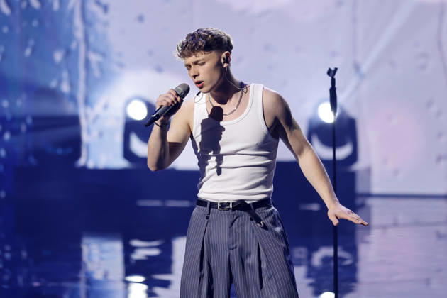 Kandidat Tyrell Hagedorn bei der ersten von drei Live-Shows der 22. Staffel der deutschen Gesangs-Castingshow Deutschland sucht den Superstar (DSDS) in den MMC-Studios. Köln, 28.04.2026 NRW Deutschland Copyright: xChristophxHardtx