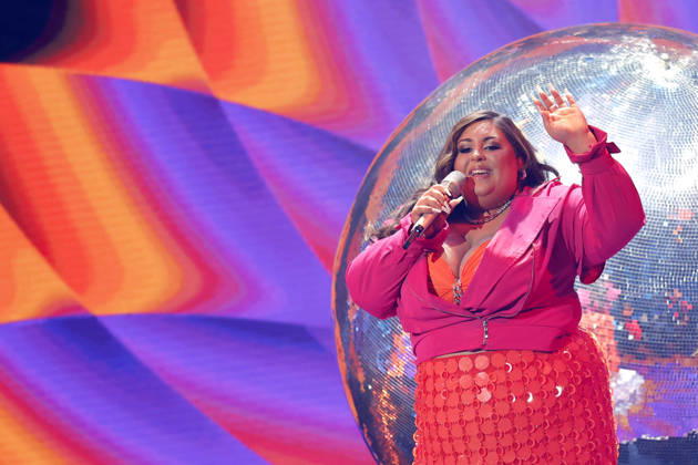 Kandidatin Kadischa Weiss bei der ersten von drei Live-Shows der 22. Staffel der deutschen Gesangs-Castingshow Deutschland sucht den Superstar (DSDS) in den MMC-Studios. Köln, 28.04.2026 NRW Deutschland Copyright: xChristophxHardtx
