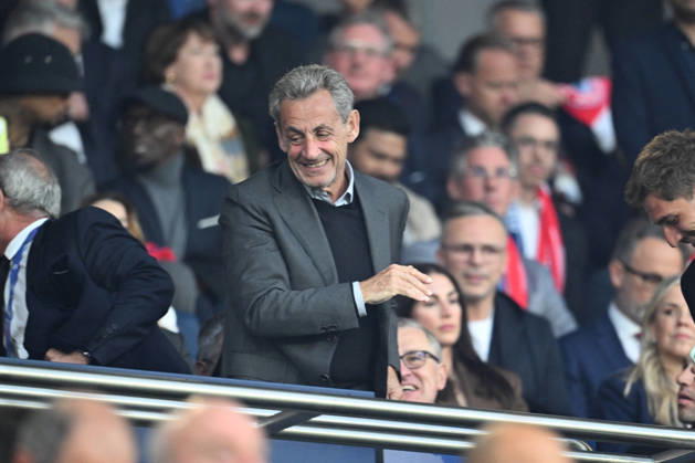 UEFA Champions League - Celebrities in the stands Former French president Nicolas Sarkozy during the UEFA Champions League semi-final first leg football match between Paris Saint-Germain (PSG) and Bayern Munich at the Parc des Princes in Paris on April 28, 2026. Photo by Alexis Jumeau ABACAPRESS.COM  Copyright: xJumeauxAlexis ABACAx