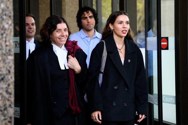 REBEL WILSON COURT, Barrister Sue Chrysanthou (left), and Charlotte MacInnes during at break at the Federal Court of Australia, in Sydney, Wednesday, April 29, 2026. ( NO ARCHIVING SYDNEY NEW SOUTH WALES AUSTRALIA  Copyright: xBIANCAxDExMARCHIx 20260429174346396720