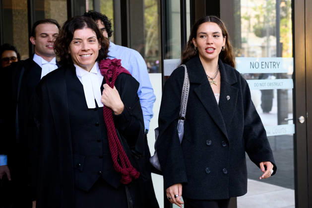 REBEL WILSON COURT, Barrister Sue Chrysanthou (left), and Charlotte MacInnes during at break at the Federal Court of Australia, in Sydney, Wednesday, April 29, 2026. ( NO ARCHIVING SYDNEY NEW SOUTH WALES AUSTRALIA  Copyright: xBIANCAxDExMARCHIx 20260429165055352648