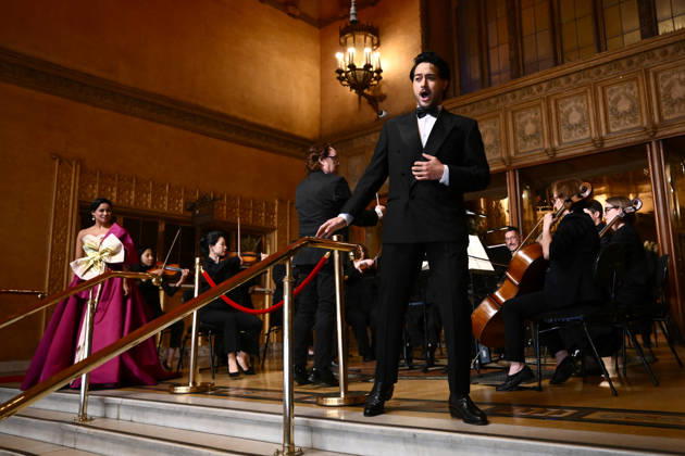OPERA AUSTRALIA 70TH ANNIVERSARY, Australian soprano Stacey Alleaume and Tongan tenor Filipe Manu perform for the public as part of Opera Australia™s 70th anniversary at the on the steps of the Regent Theatre in Melbourne, Wednesday, April 29, 2026. ( NO ARCHIVING MELBOURNE VICTORIA AUSTRALIA  Copyright: xJOELxCARRETTx 20260429189009634556