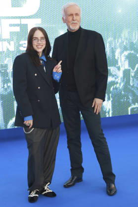 Billie Eilish und James Cameron bei der Premiere des 3D-Konzertfilms Billie Eilish - Hit Me Hard and Soft: The Tour im Odeon Luxe Leicester Square. London, 28.04.2026