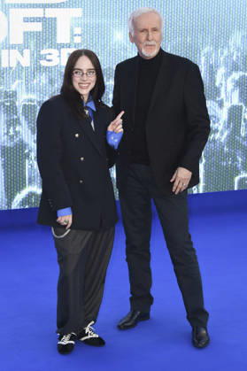 Billie Eilish und James Cameron bei der Premiere des 3D-Konzertfilms Billie Eilish - Hit Me Hard and Soft: The Tour im Odeon Luxe Leicester Square. London, 28.04.2026