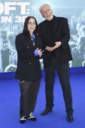 Billie Eilish und James Cameron bei der Premiere des 3D-Konzertfilms Billie Eilish - Hit Me Hard and Soft: The Tour im Odeon Luxe Leicester Square. London, 28.04.2026