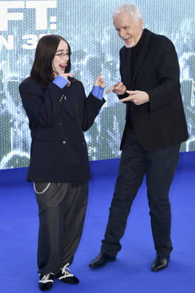 Billie Eilish und James Cameron bei der Premiere des 3D-Konzertfilms Billie Eilish - Hit Me Hard and Soft: The Tour im Odeon Luxe Leicester Square. London, 28.04.2026
