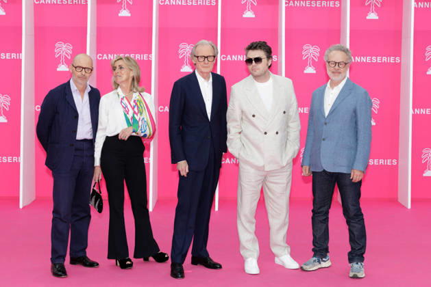 The 9th Canneseries International Festival - Pink Carpet - Closing Ceremony Bill Nighy, Hugo Blick, Tom Burke attend the pink carpet ahead of the closing ceremony of the 9th edition of the Cannes International Series Festival (Canneseries) in Cannes, southern France, on April 28, 2026. Photo by ShootPix ABACAPRESS.COM Nice Provence-Alpes-Cote d Azur France  Copyright: xShootpix ABACAx